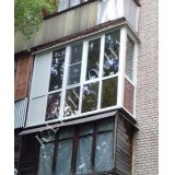 остекление балкона с бронзовыми стеклами