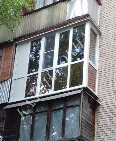 остекление балкона с бронзовыми стеклами
