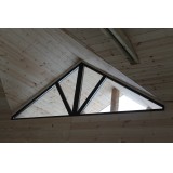Треугольное окно (Повторяет направление наружних балок)