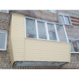 Балконная рама с выносом и наружной отделкой,г.Новочебоксарск 