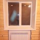 Остекление и отделка окна в деревянном доме